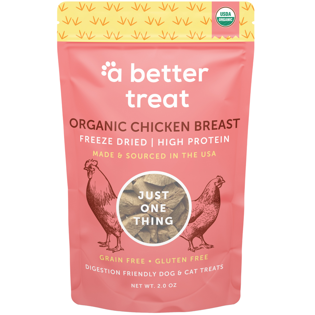 A Better Treat Freeze Dried Organic Chicken Breast Treat 2oz