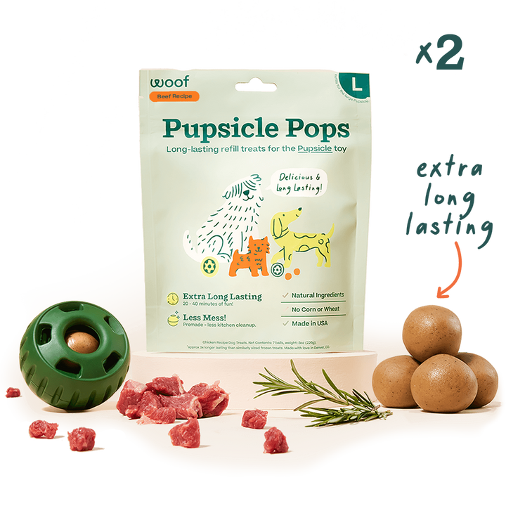 Woof Pupsicle Refill Pops Beef