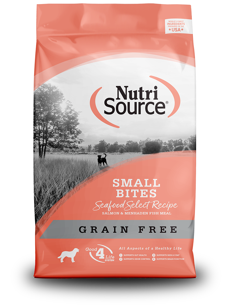 NutriSource Dog Grain Free Small Bites Seafood Select