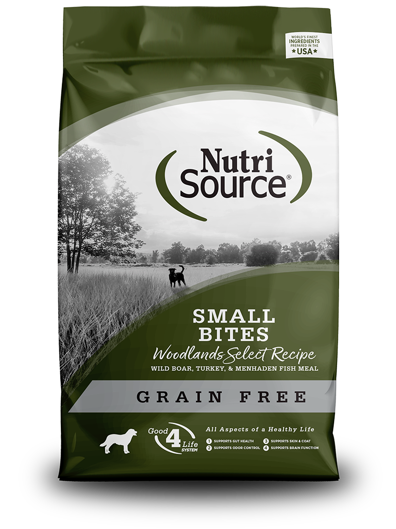 NutriSource Dog Grain Free Small Bites Woodlands Select