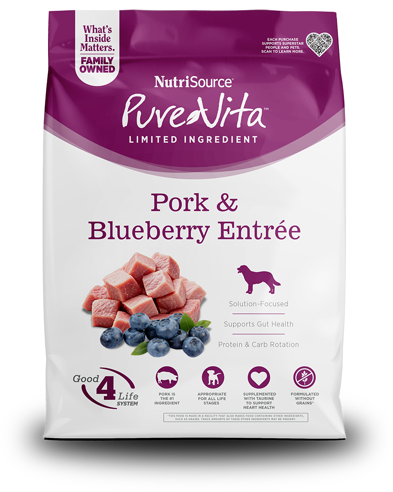 PureVita Grain Free Pork & Blueberry