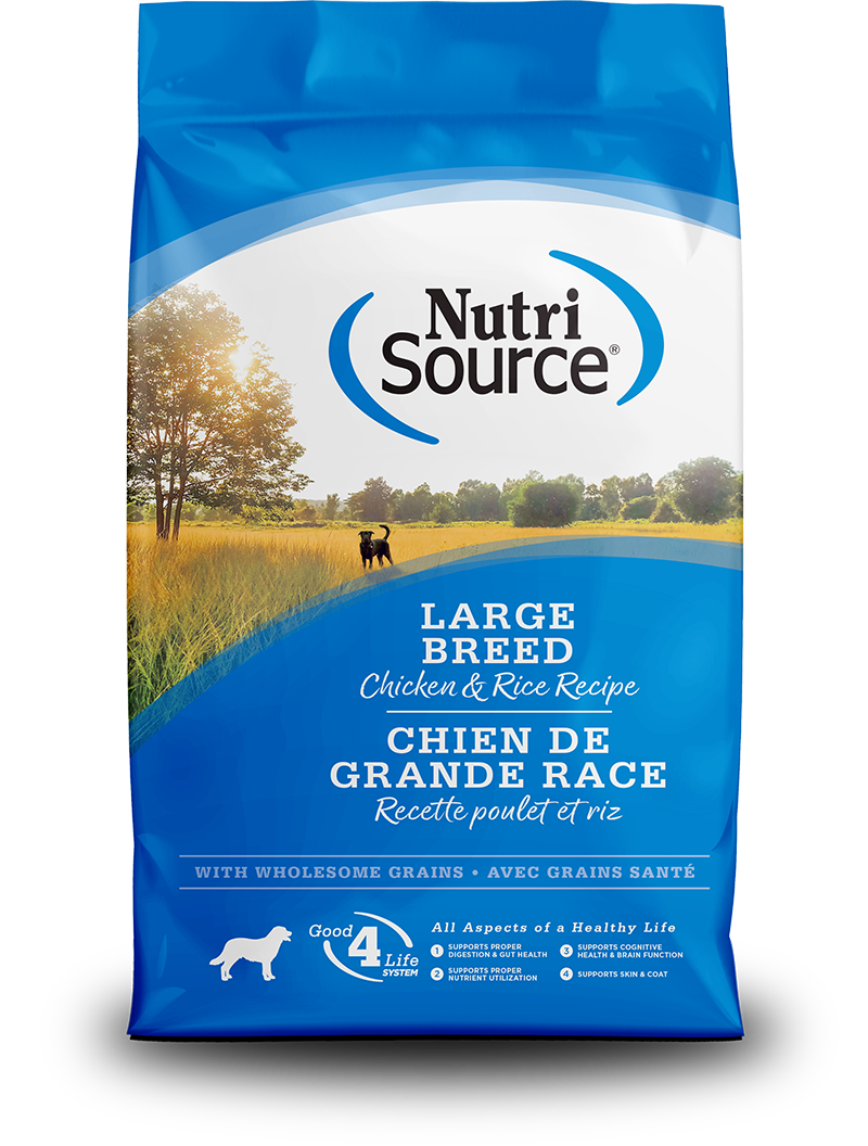 NutriSource Adult Large Breed Chicken & Rice 26lb