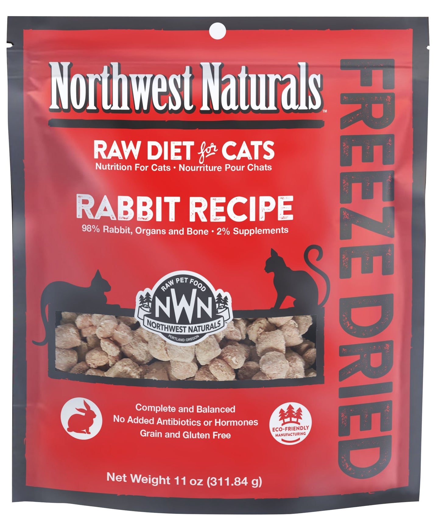 Northwest Naturals FD Cat Rabbit Nibbles 11oz
