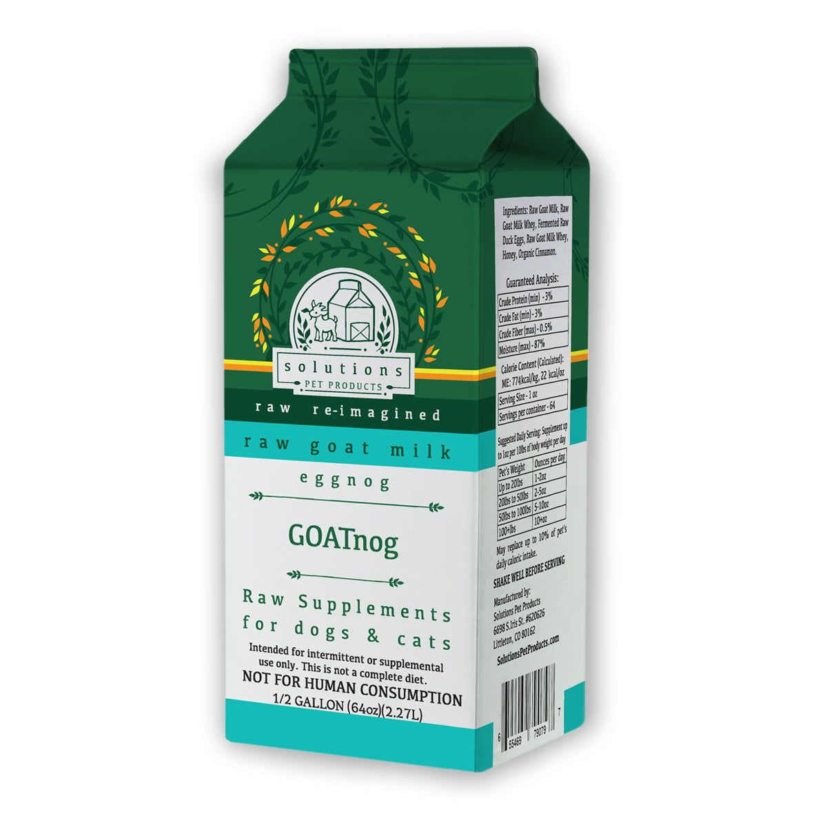 Solutions GoatNog Goat Milk