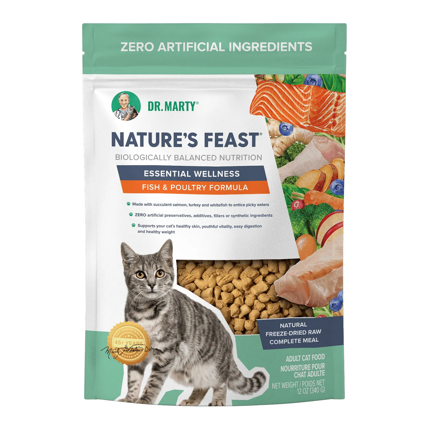 Dr. Marty's Nature's Feast Cat Food Fish & Poultry