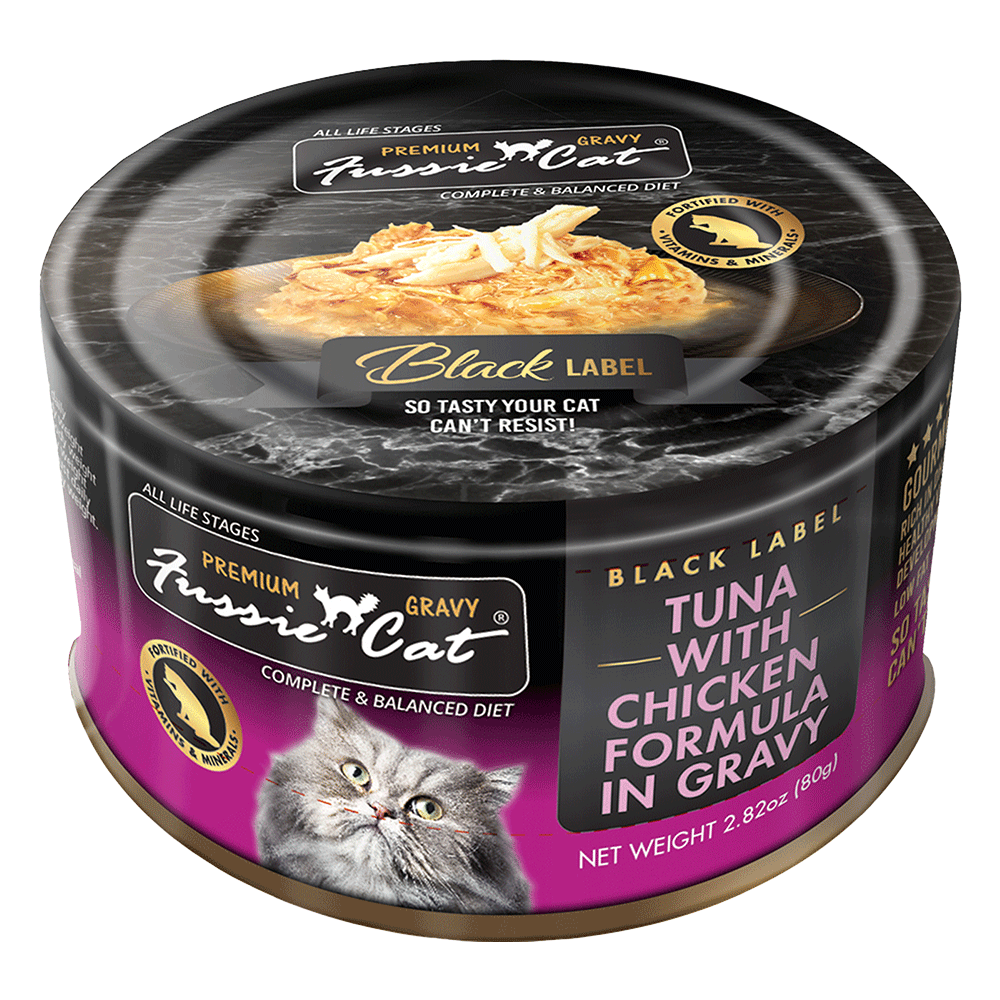 Fussie Cat Cans Black Label Tuna 2.8oz