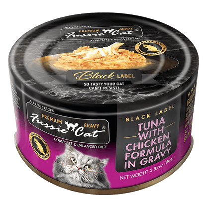 Fussie Cat Cans Black Label Tuna 2.8oz