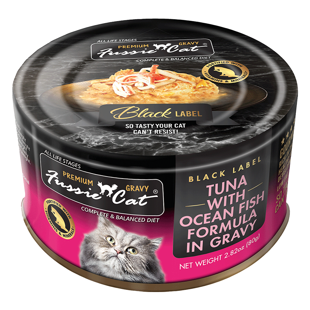 Fussie Cat Cans Black Label Tuna 2.8oz