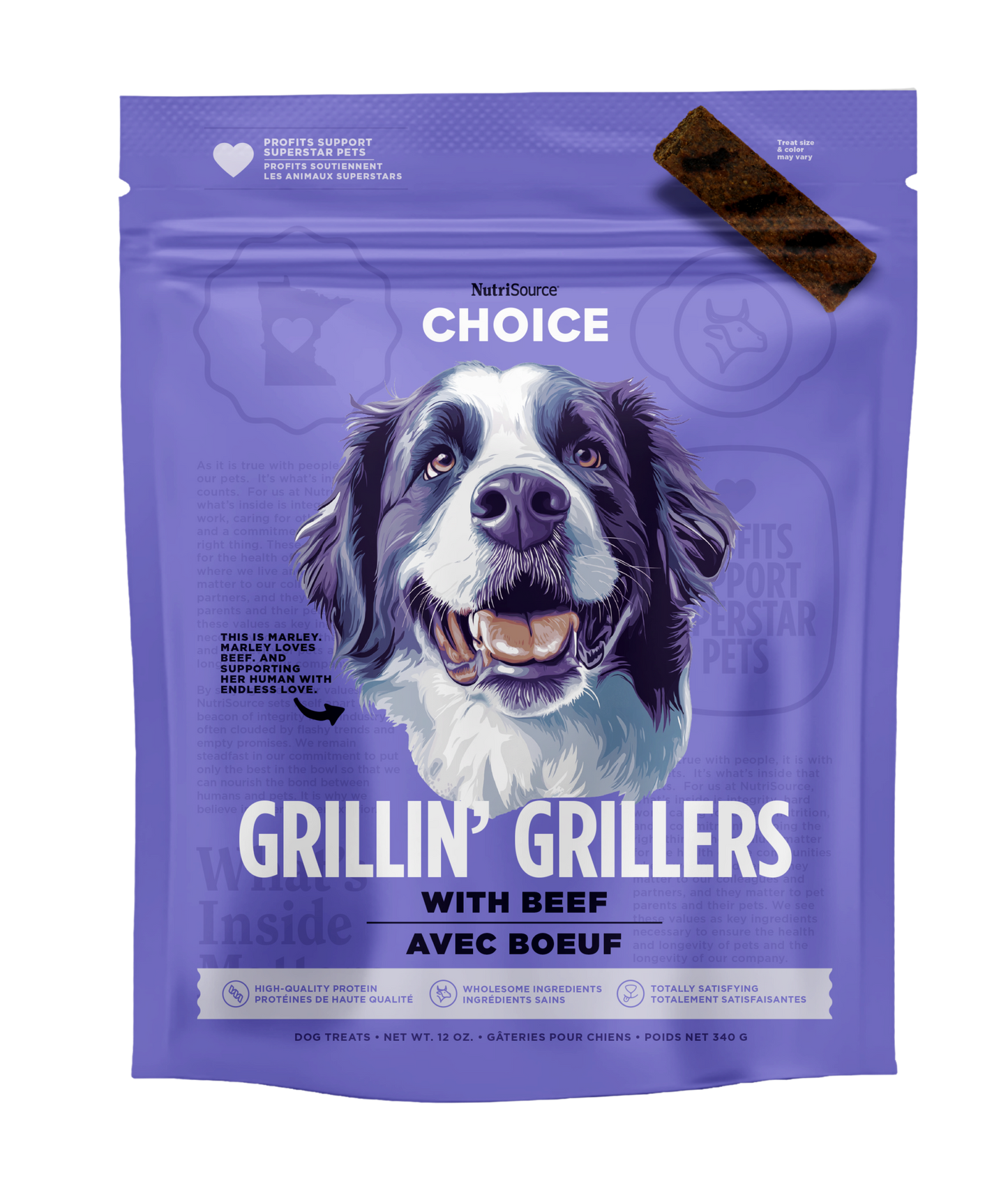 NutriSource Choice Beef Grillin Grillers
