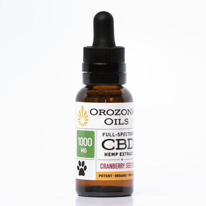 Orozona Oils Pet Hemp Extract with Cranberry Seed Oil