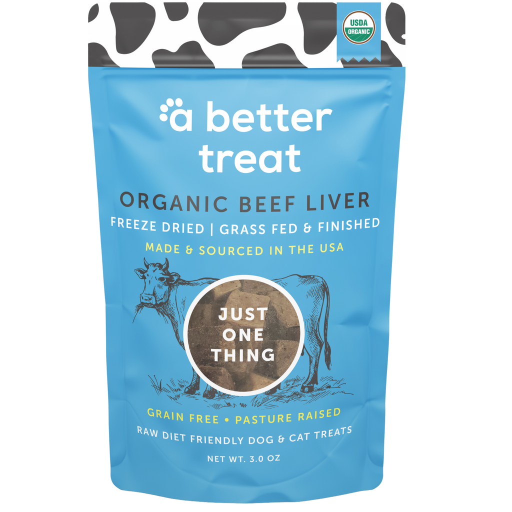 A Better Treat Freeze Dried Organic Beef Liver Treat 3oz