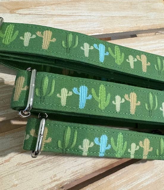 Green Western Cactus Dog Collar, Dixie Lane Collars