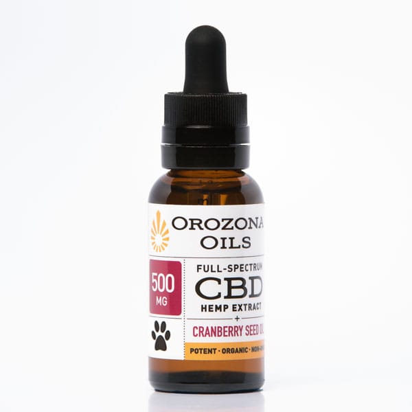 Orozona Oils Pet Hemp Extract with Cranberry Seed Oil