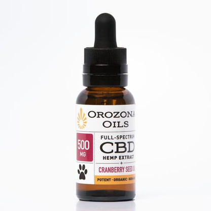 Orozona Oils Pet Hemp Extract with Cranberry Seed Oil