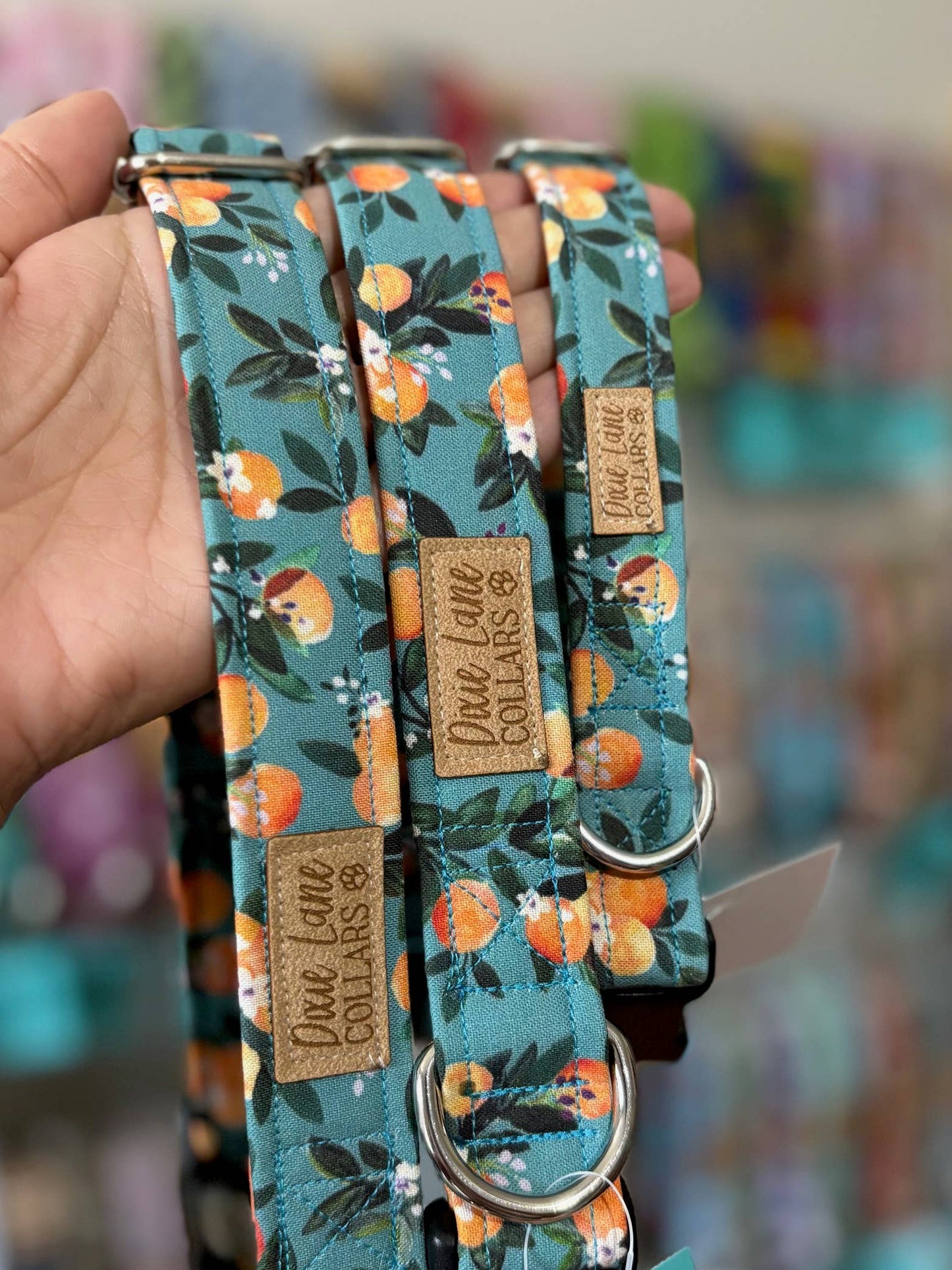 Peaches Floral Dog Collar, Dixie Lane Collars