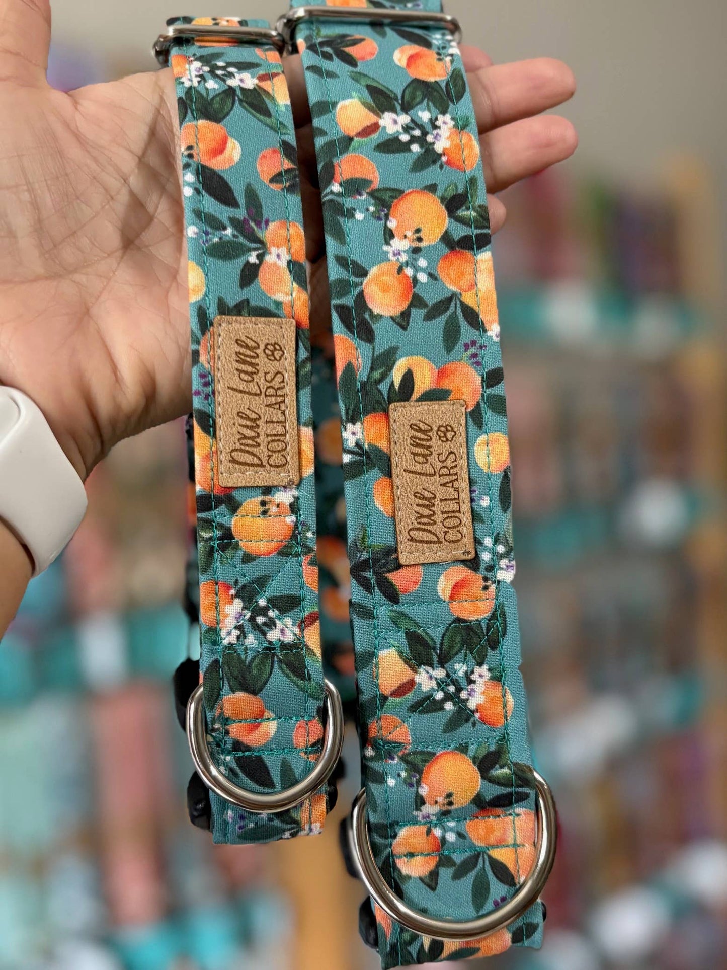 Peaches Floral Dog Collar, Dixie Lane Collars