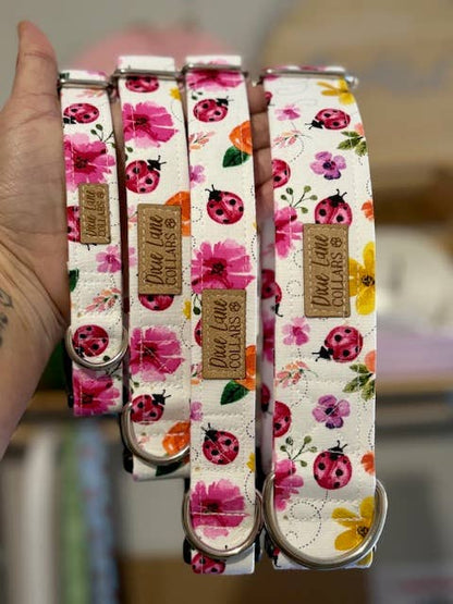 Lady Bug Floral Dog Collar, Dixie Lane Collars