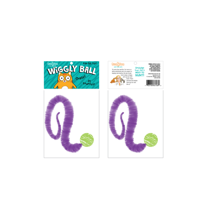 Wiggly Ball - Solid Marbled Cat Toy Bouncy Ball