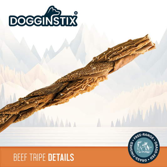 Doggin Stix Braided Beef Tripe