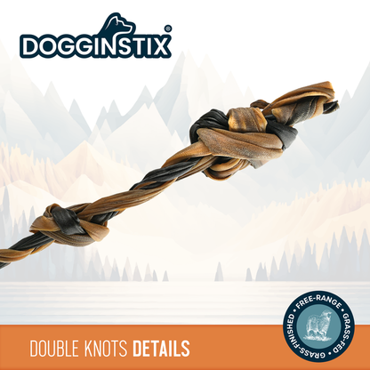 Doggin Stix Braided Lamb Collagen