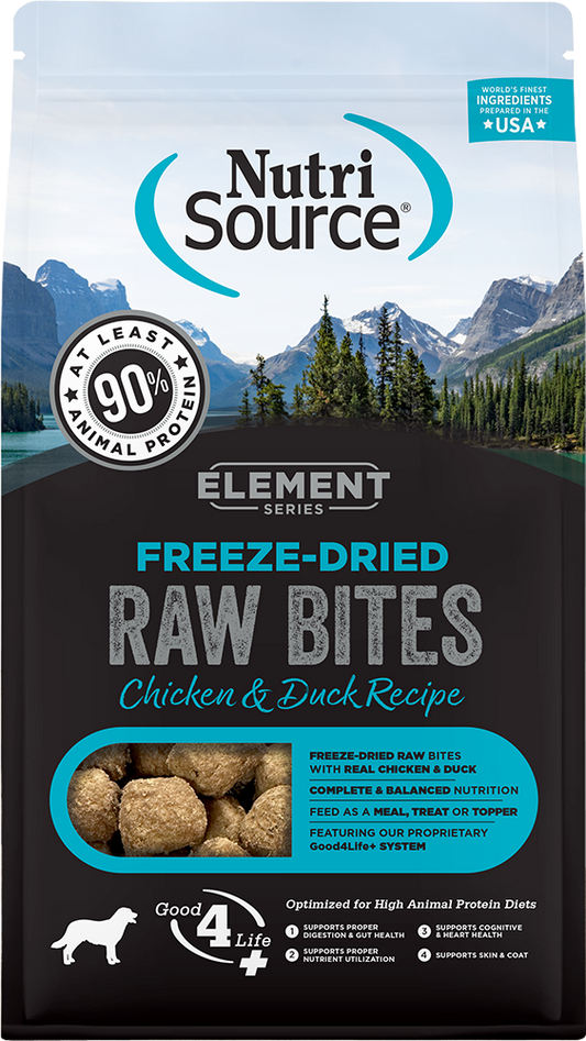 NutriSource Element Freeze Dried Chicken & Duck Bites