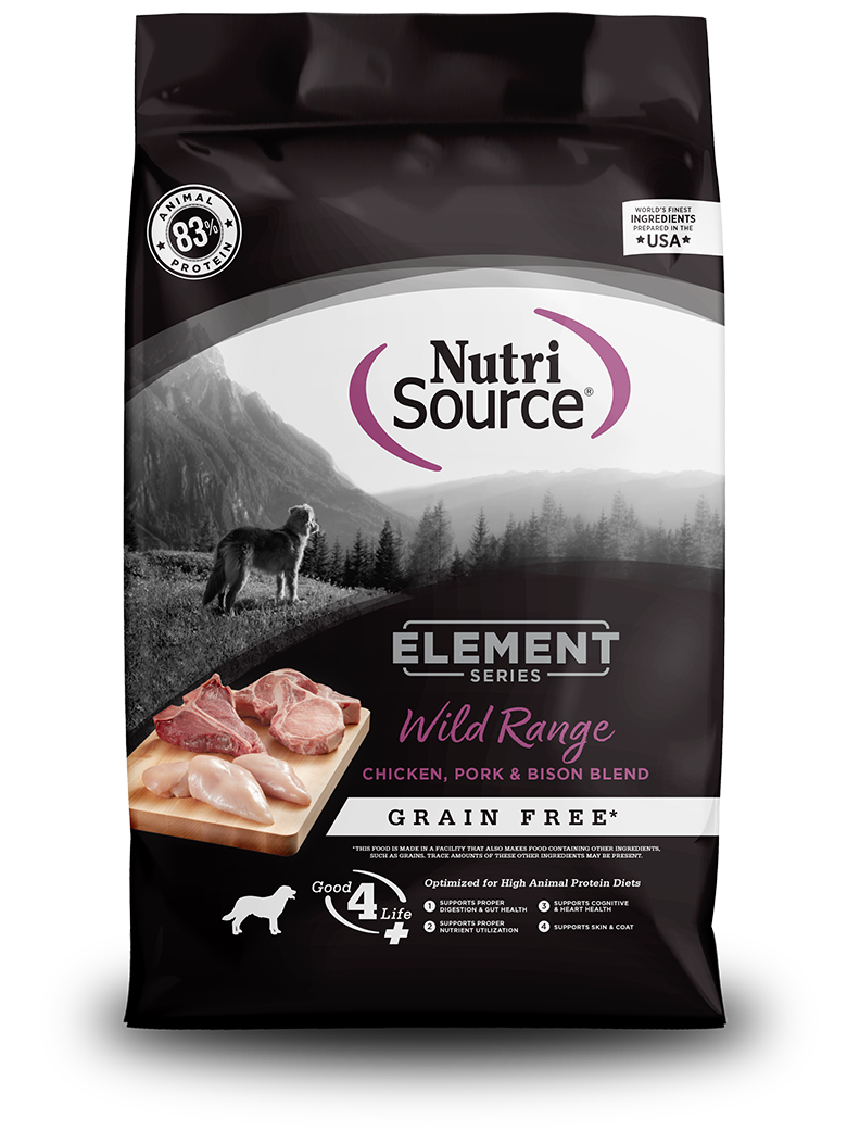 NutriSource Dog Food Element Grain Free Wild Range