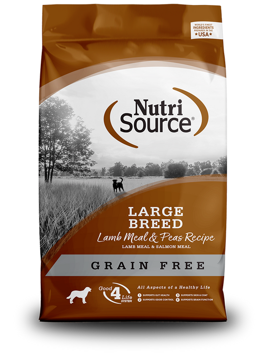 NutriSource Dog Grain Free Large Breed Lamb 26lb