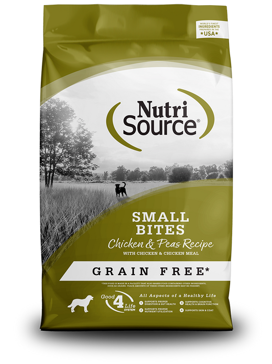 NutriSource Dog Grain Free Small Bites Adult Chicken