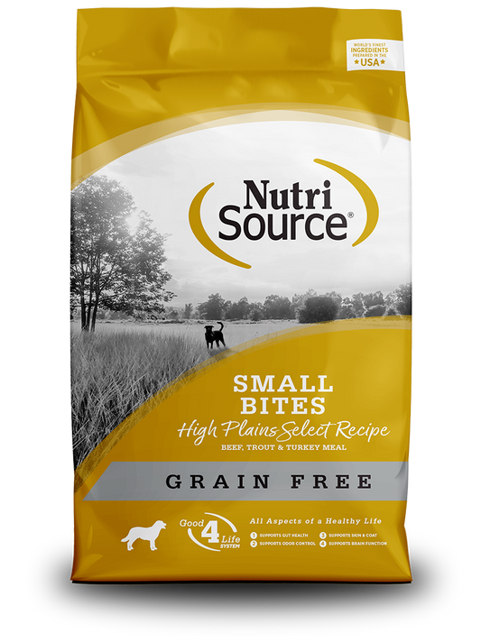 NutriSource Dog Grain Free Small Bites High Plains