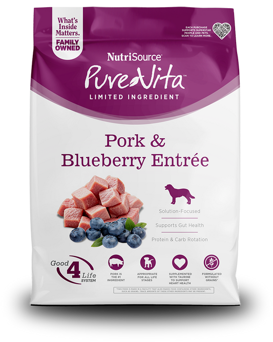 PureVita Grain Free Pork & Blueberry