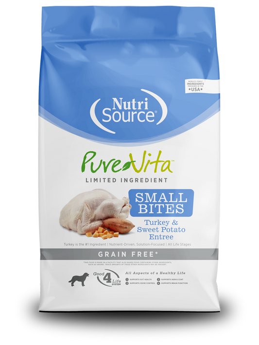 PureVita Grain Free Turkey & Sweet Potato Small Bites
