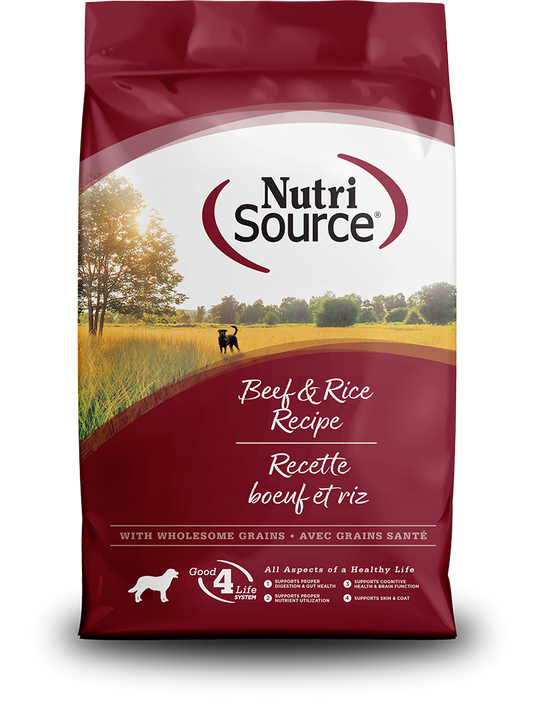 NutriSource Dog Beef & Brown Rice