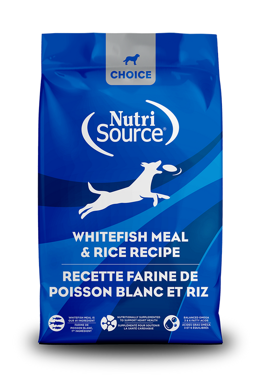 NutriSource Choice Whitefish & Rice