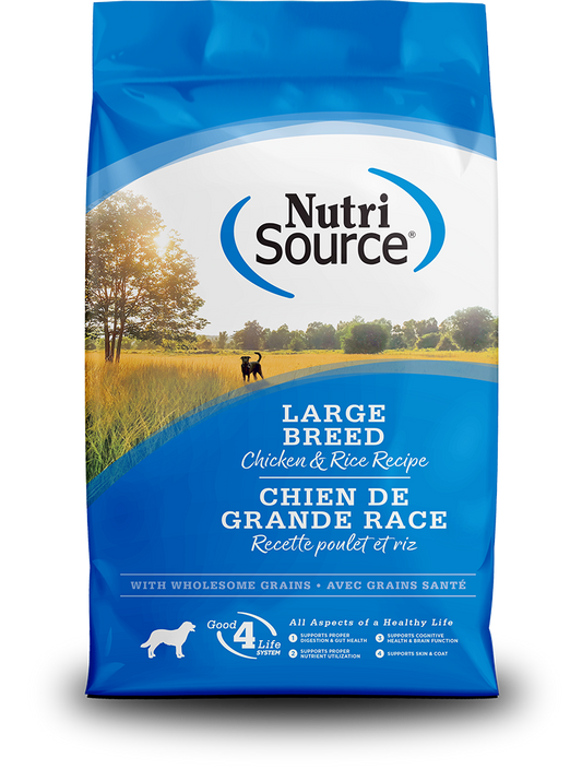 NutriSource Adult Large Breed Chicken & Rice 26lb