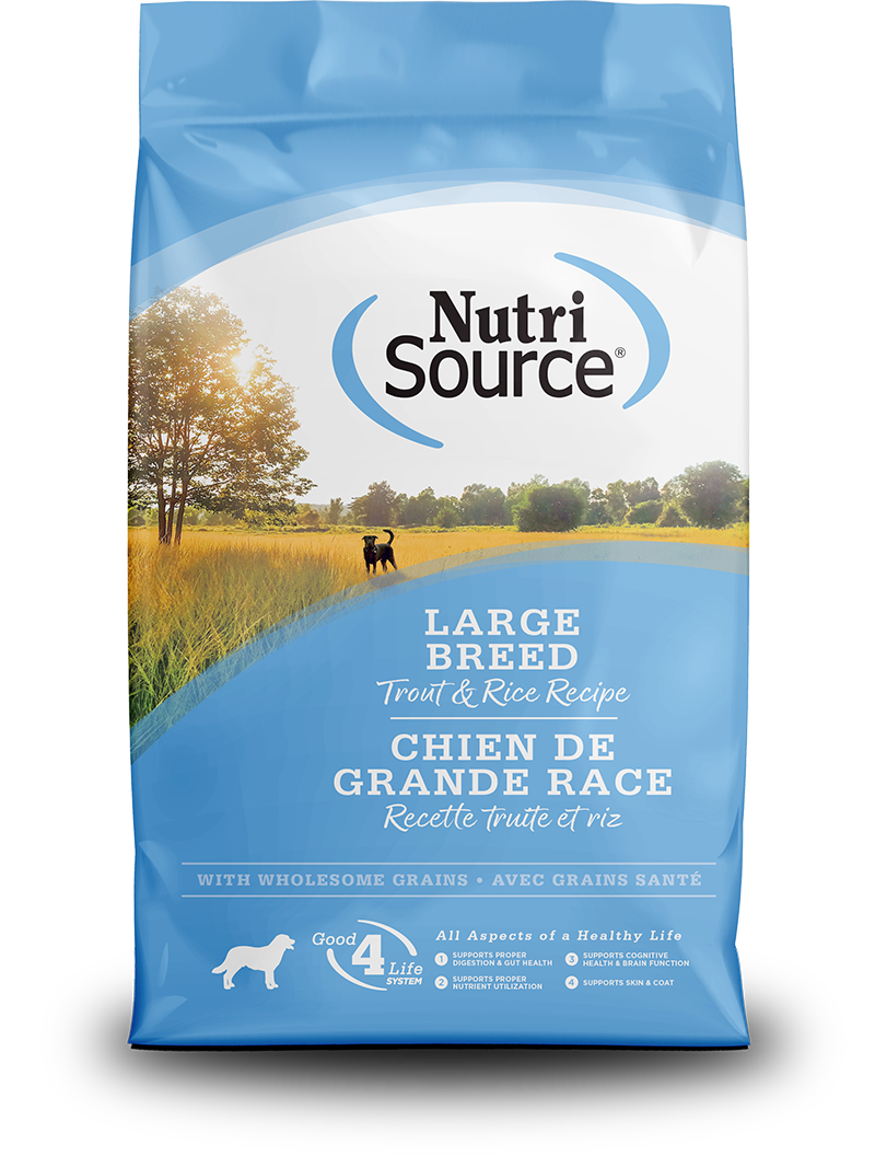 NutriSource Dog Large Breed Trout & Rice 26lb