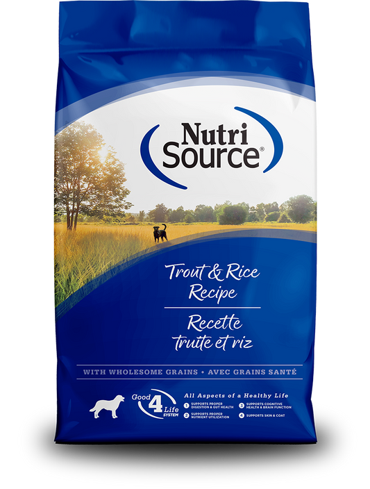 NutriSource Dog Trout & Brown Rice
