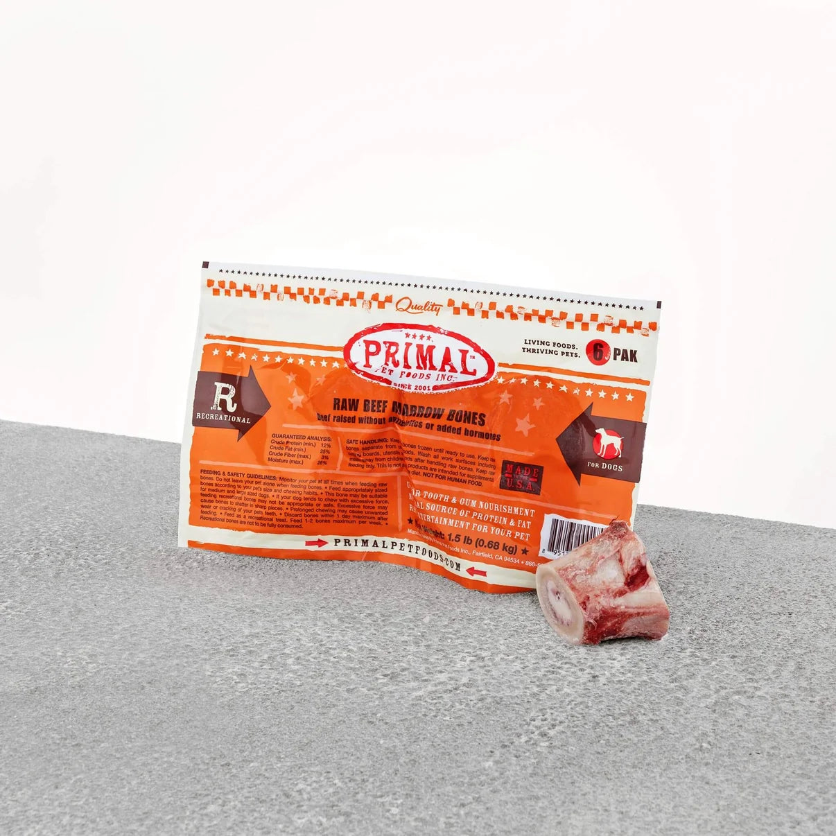 Primal Beef Bones 6 Pack
