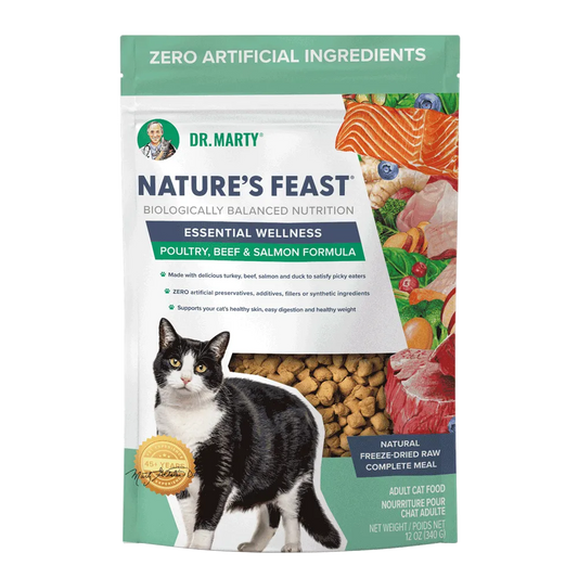 Dr. Marty's Nature's Feast Cat Food Beef, Salmon & Poultry