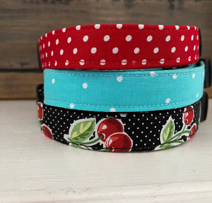 Red Polka Dot Dog Collar, Dixie Lane Collars