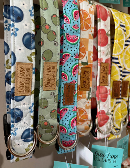 Blueberry Floral Dog Collar, Dixie Lane Collar
